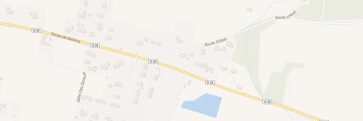 Plan du 128 Rte d’Abet à Lahontan