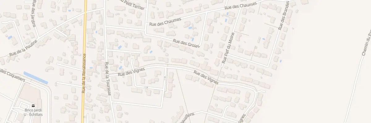 Plan du 76 Rue des Vignes à Échillais
