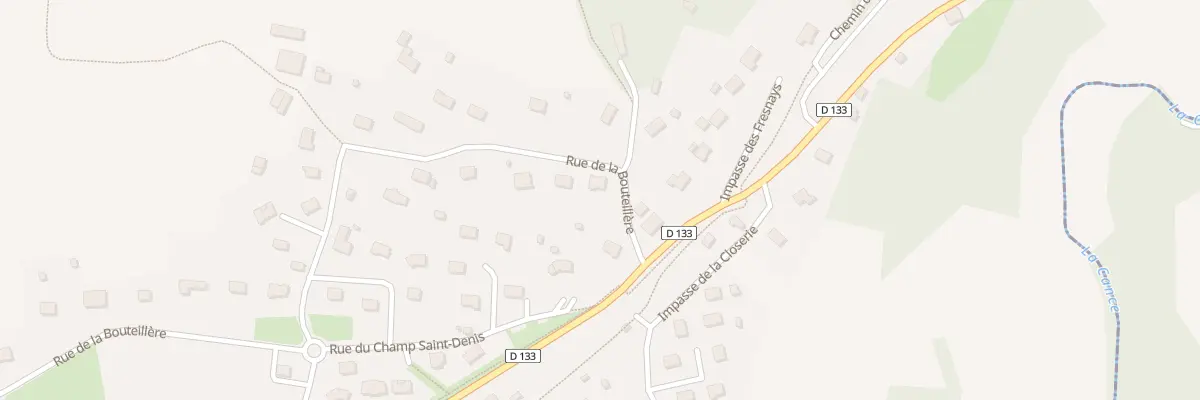 Plan du 28 Rue de la Bouteillere - Romagn à Romagny Fontenay
