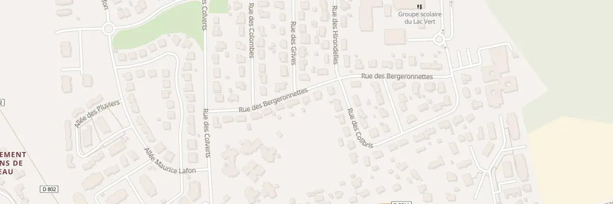 Plan du 16 Rue des Bergeronnettes à Biganos