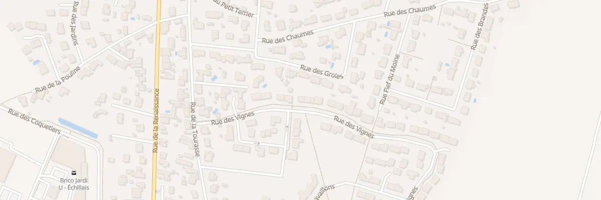 Plan du 80 Rue des Vignes à Échillais