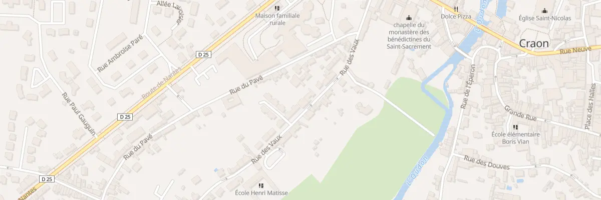 Plan du 32 Rue des Vaux à Craon