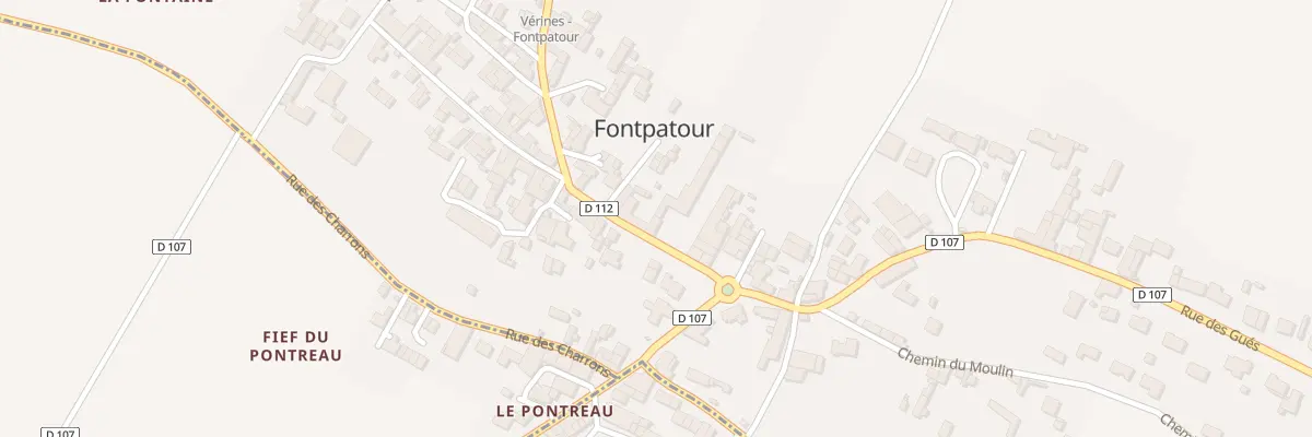 Plan du 8 Rue des Saulniers à Vérines
