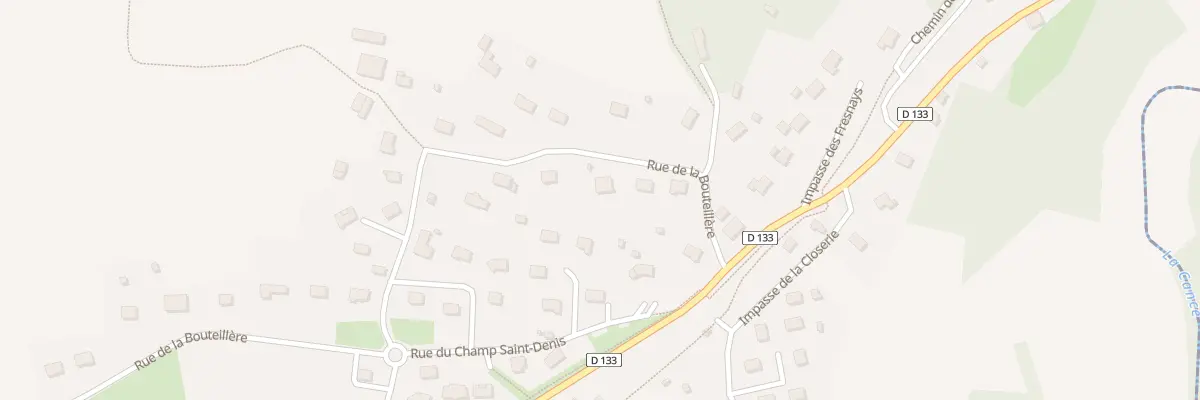 Plan du 24 Rue de la Bouteillere - Romagn à Romagny Fontenay