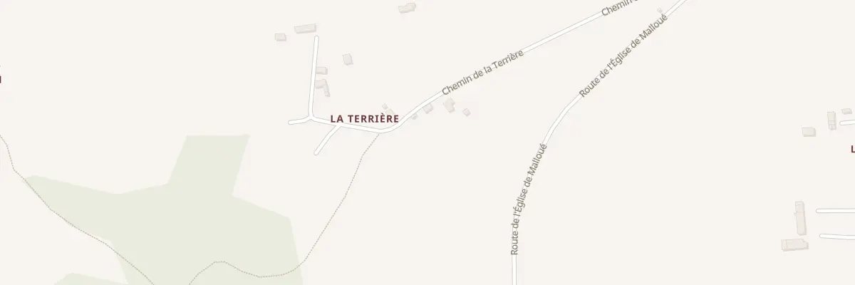 Plan du 1 Che de la Terriere - Bures à Souleuvre en Bocage