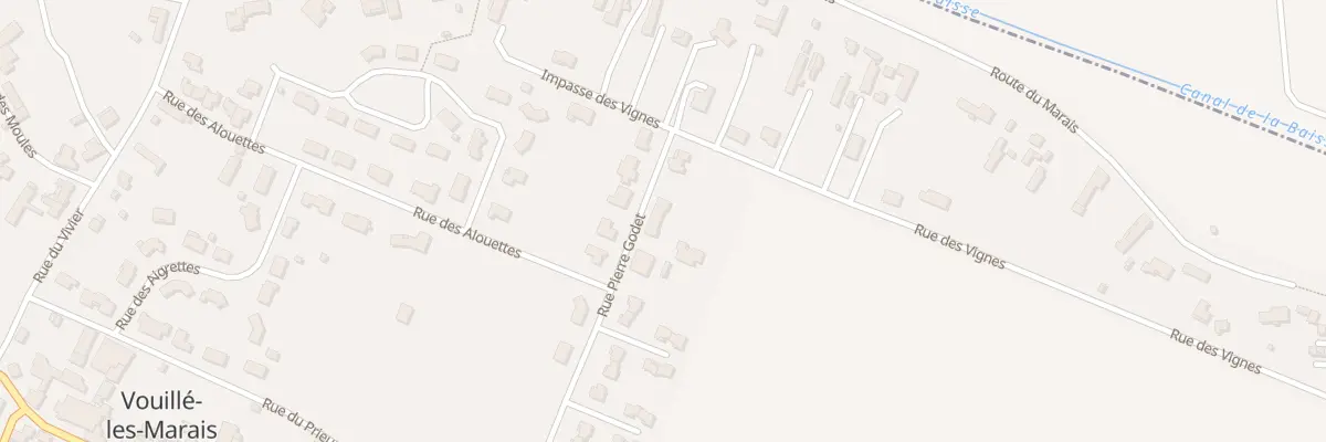 Plan du 20 Rue pierre godet à Vouillé-les-Marais