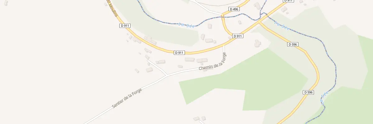 Plan du 1 Le Pont de la Forge à Brouains