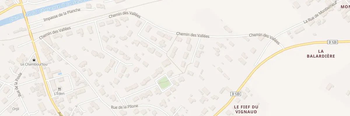 Plan du 9 All de la Promenade à Saint-Agnant