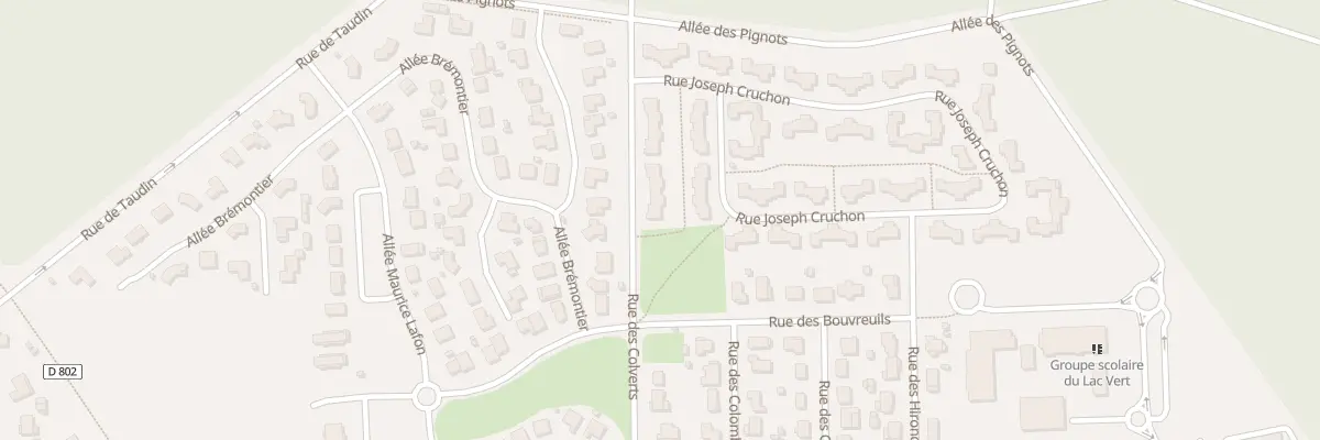 Plan du 20 Rue des Colverts à Biganos