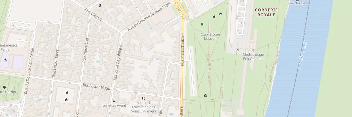 Plan du 7 Rue Toufaire à Rochefort
