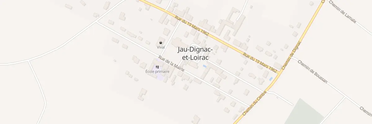 Plan du 33 Le Centre à Jau-Dignac-et-Loirac