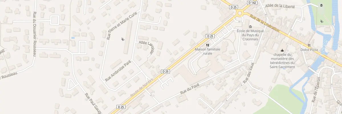Plan du 22 Rte de Nantes à Craon
