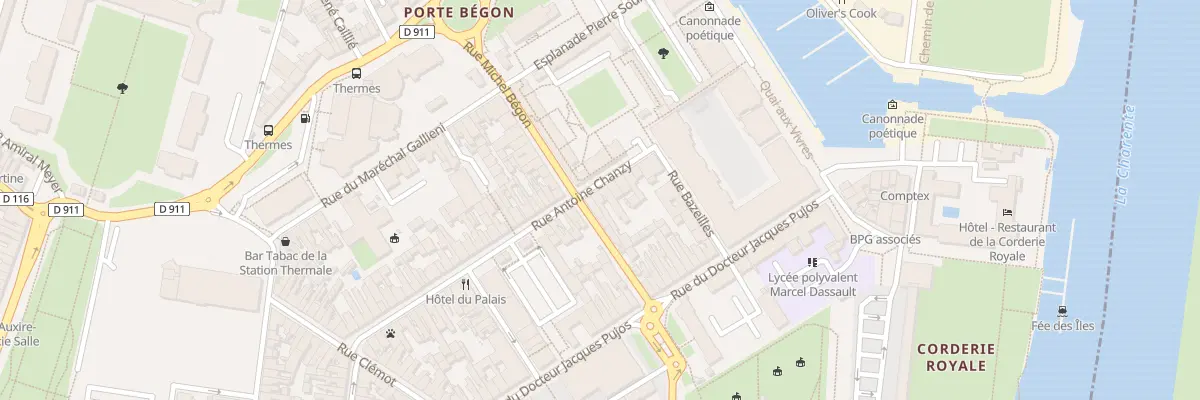 Plan du 12 Rue Chanzy à Rochefort