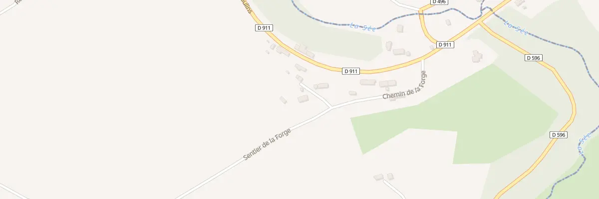 Plan du 3 Le Chemin de la Forge à Brouains