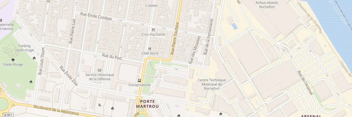 Plan du 5 Rue Vaudreuil à Rochefort