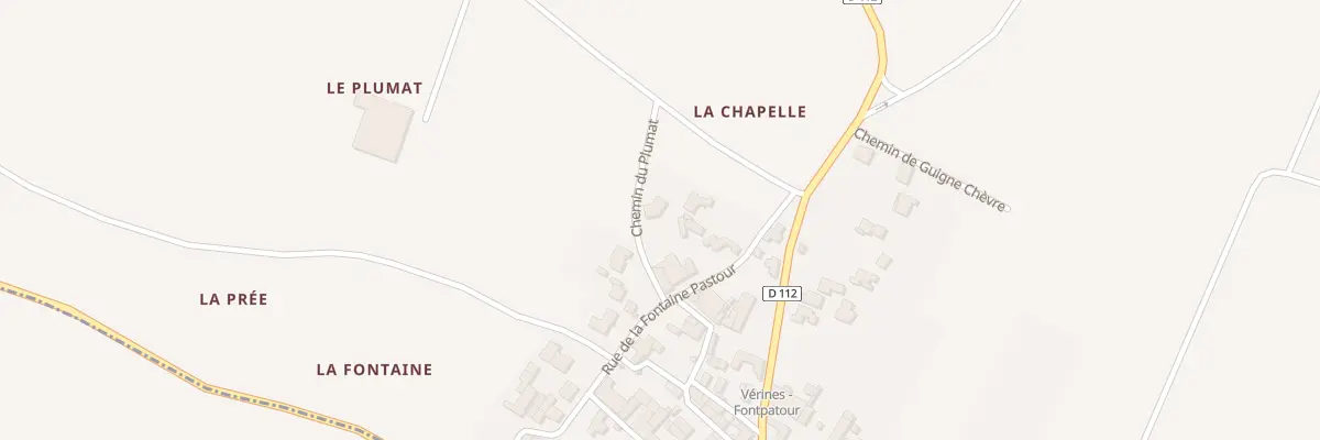Plan du 3 Che du Plumat à Vérines