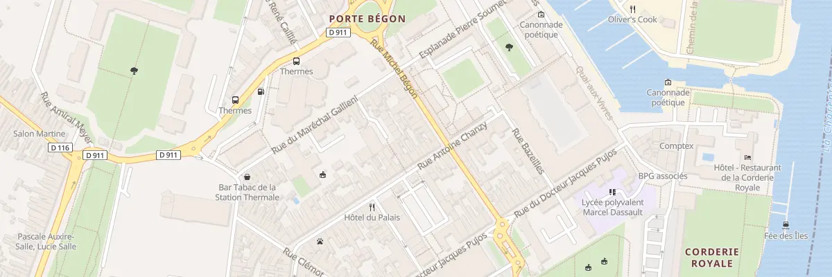 Plan du 9 Rue Chanzy à Rochefort
