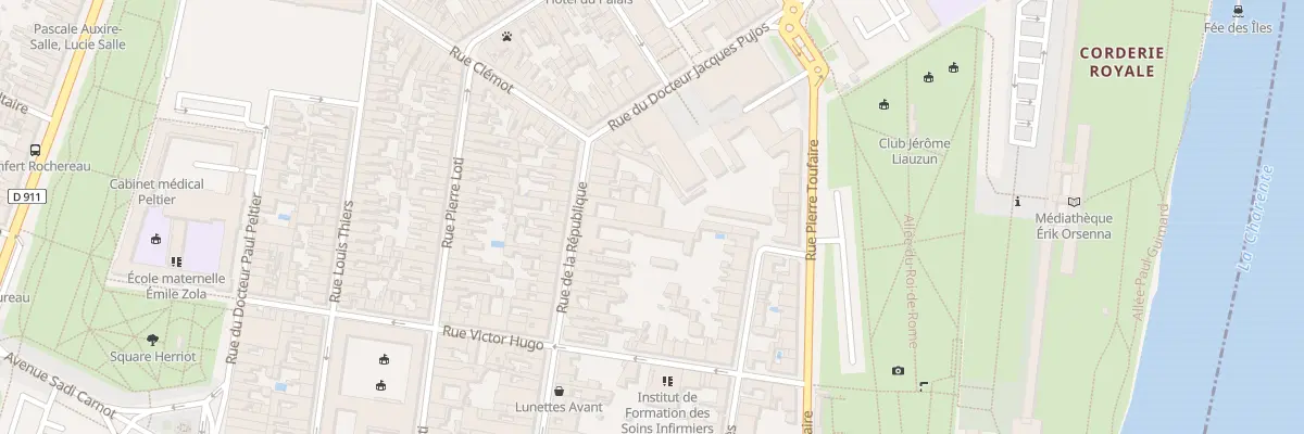 Plan du 16 Rue de la Republique à Rochefort