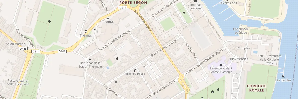 Plan du 13 Rue Chanzy à Rochefort