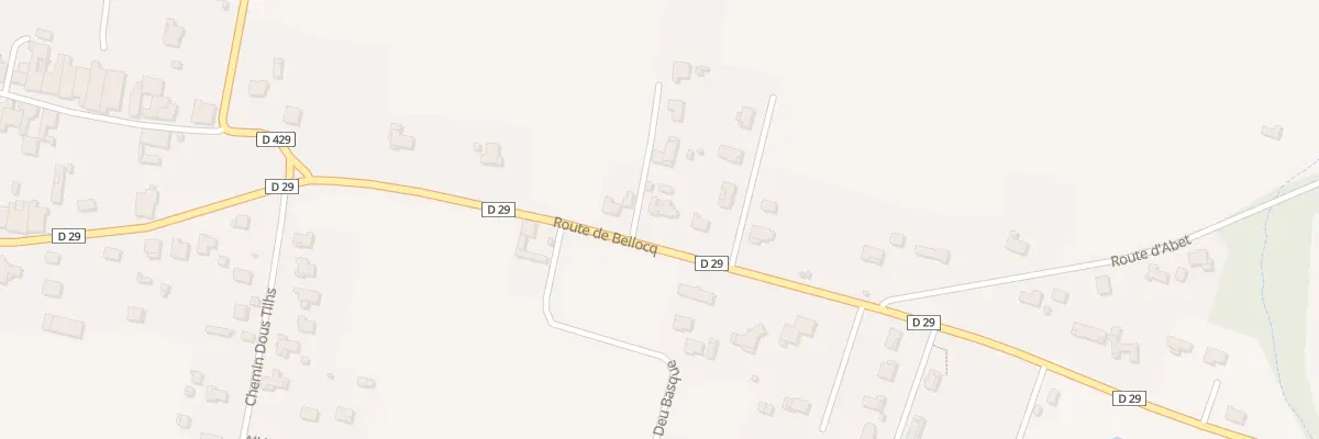 Plan du 301 Rte de Bellocq à Lahontan