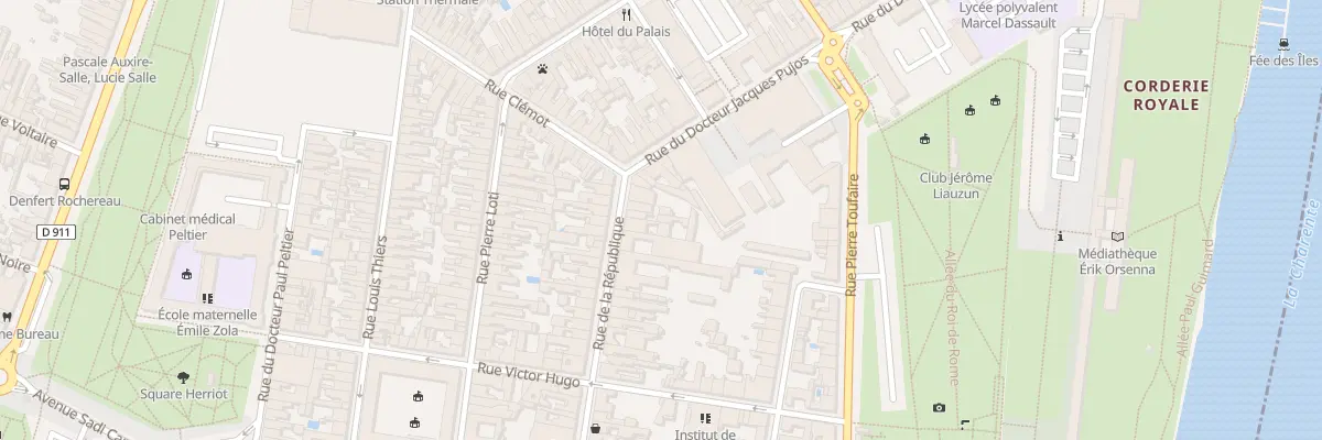 Plan du 12 Rue de la Republique à Rochefort