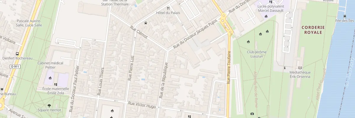 Plan du 8 Rue de la Republique à Rochefort