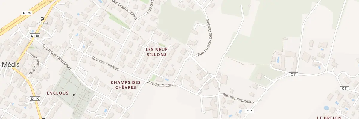 Plan du 4 Rue des Primevères à Médis
