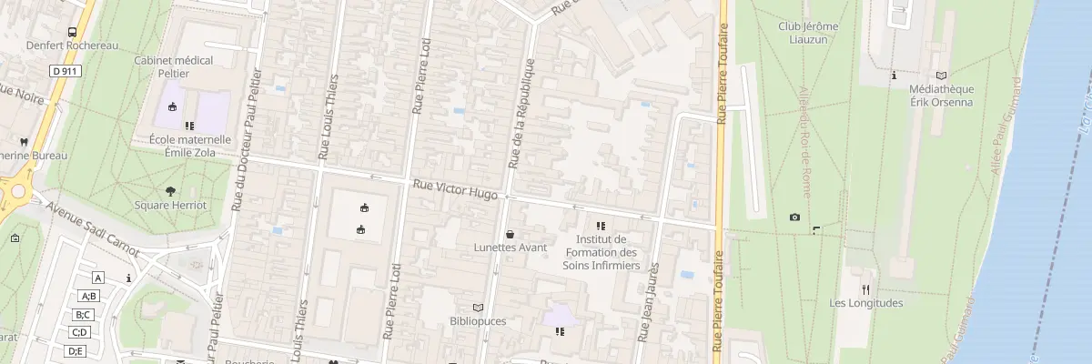Plan du 34 Rue de la Republique à Rochefort