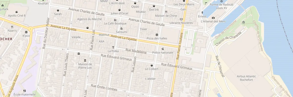 Plan du 16 Av Lafayette à Rochefort