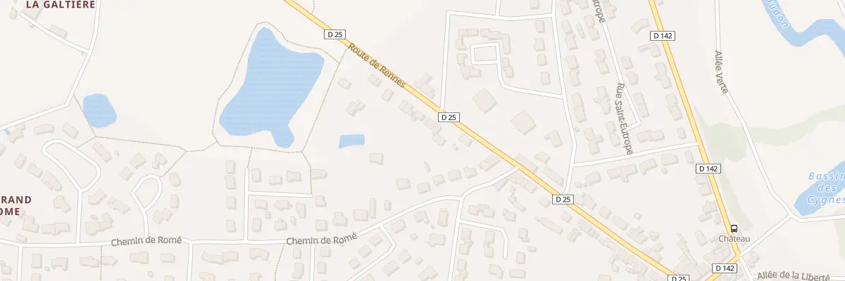 Plan du 45B Rte de Rennes à Craon