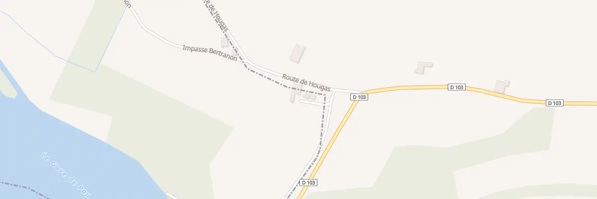Plan du 1182 Rte de Hougas à Labatut