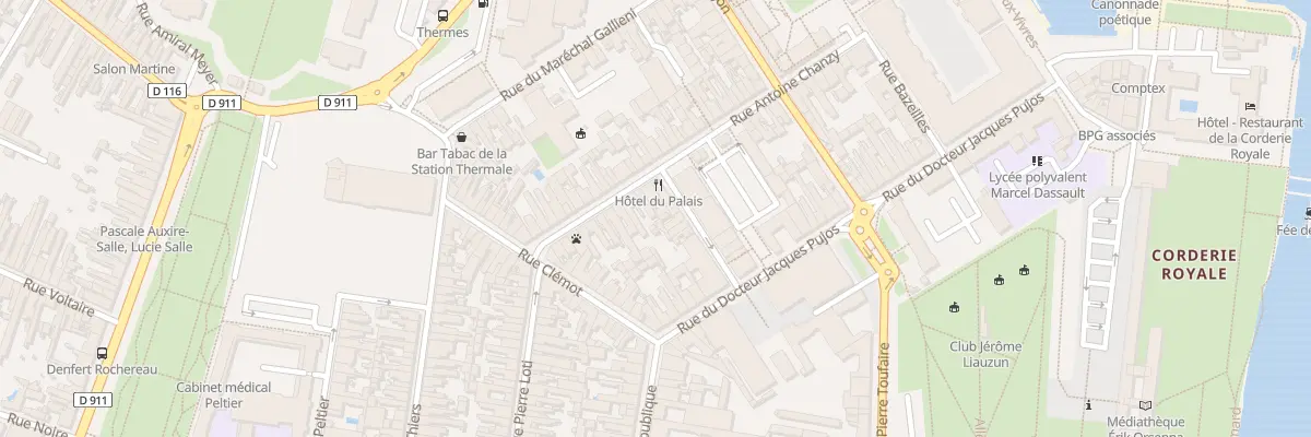 Plan du 34 Rue Chanzy à Rochefort