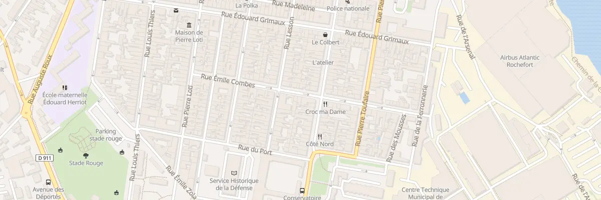 Plan du 22 Rue Emile Combes à Rochefort