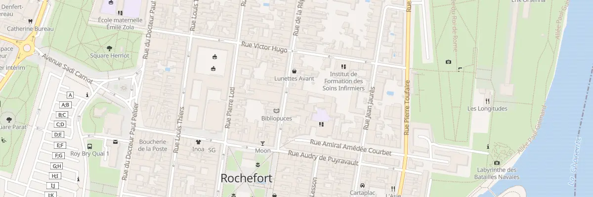 Plan du 50 Rue de la Republique à Rochefort