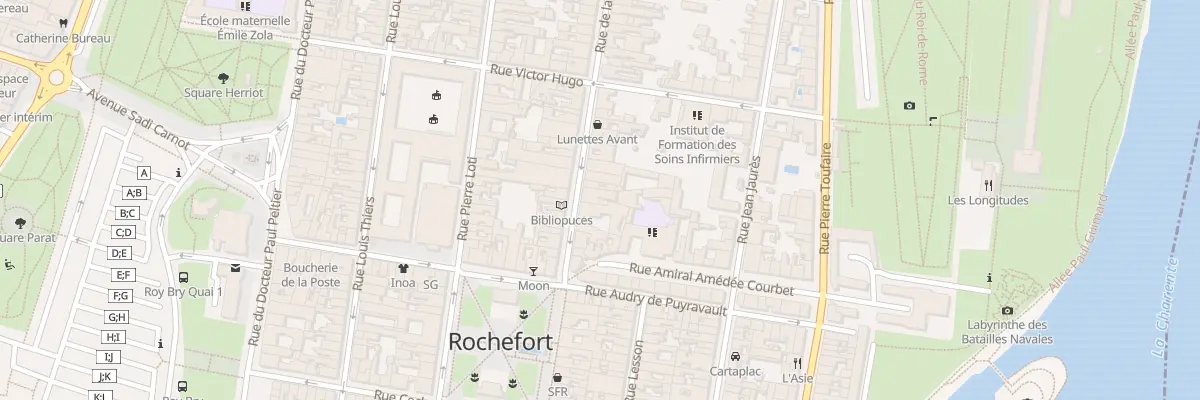 Plan du 54 Rue de la Republique à Rochefort