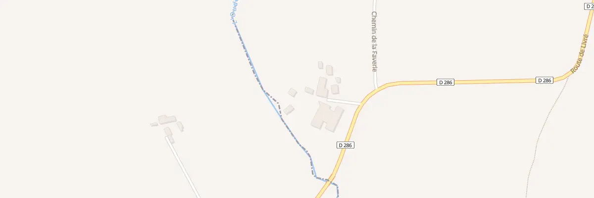 Plan du 830 Rte de Livré à Athée