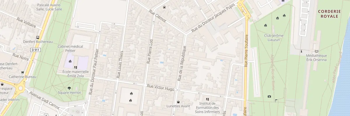Plan du 63 Rue de la Republique à Rochefort