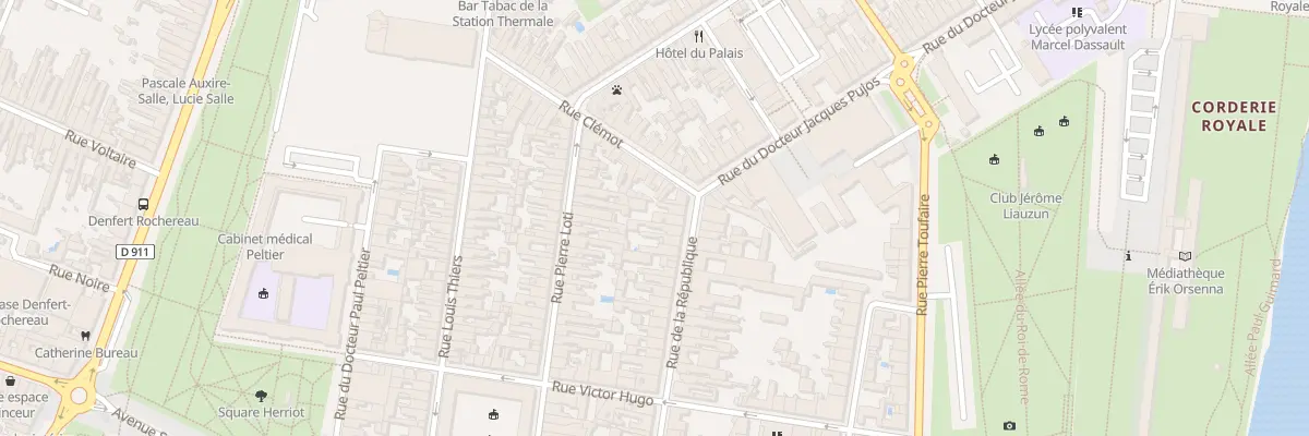 Plan du 51 Rue de la Republique à Rochefort