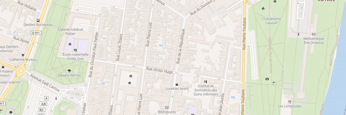 Plan du 75 Rue de la Republique à Rochefort