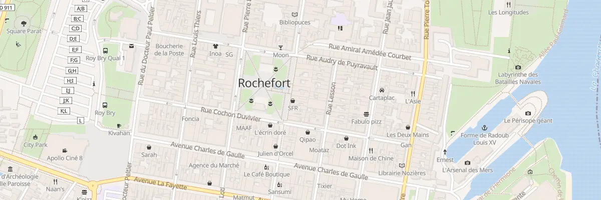 Plan du 78 Rue de la Republique à Rochefort