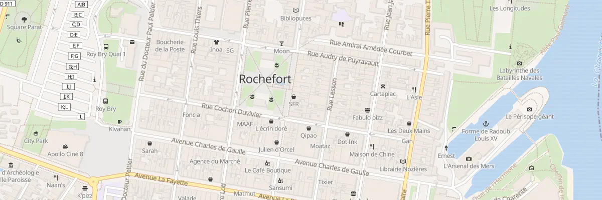 Plan du 80 Rue de la Republique à Rochefort