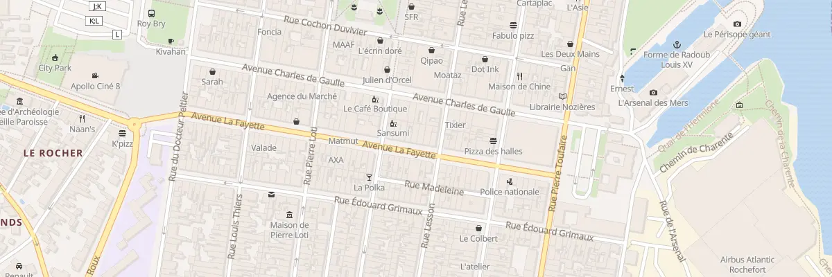 Plan du 15 Av Lafayette à Rochefort