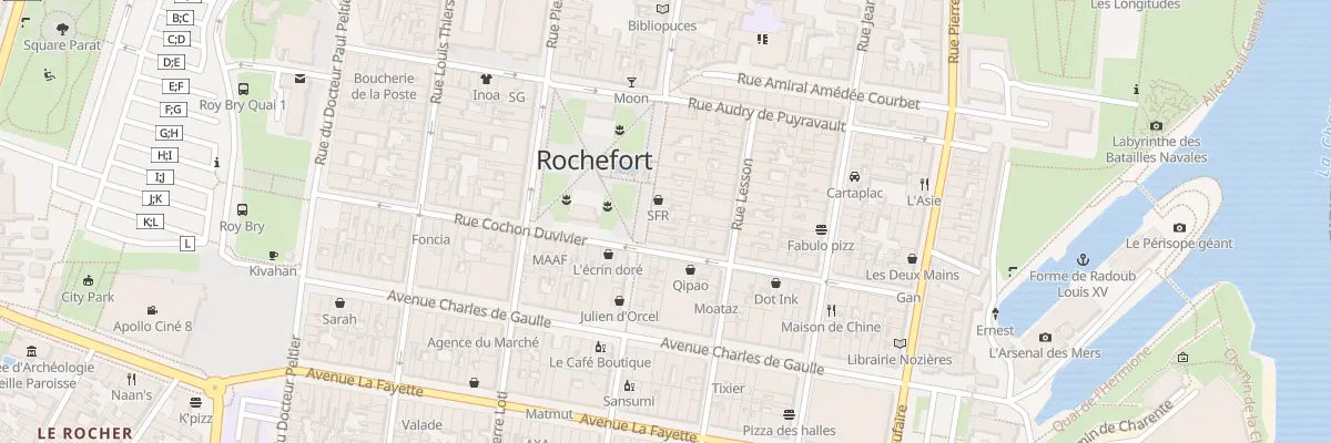 Plan du 84 Rue de la Republique à Rochefort