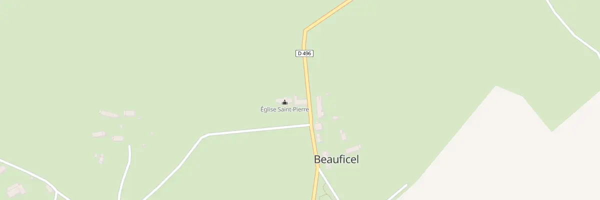 Plan du 1 Pl St Pierre à Beauficel