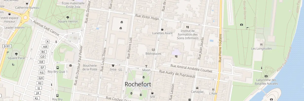 Plan du 107 Rue de la Republique à Rochefort
