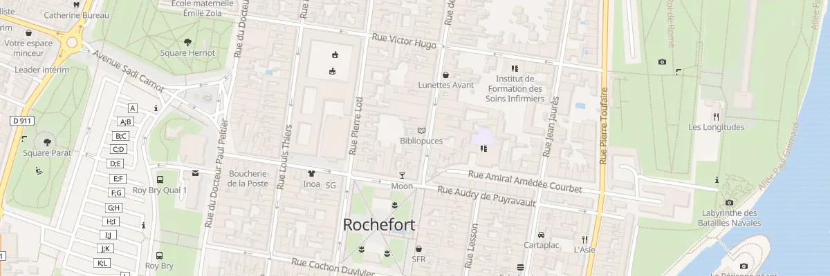 Plan du 109 Rue de la Republique à Rochefort