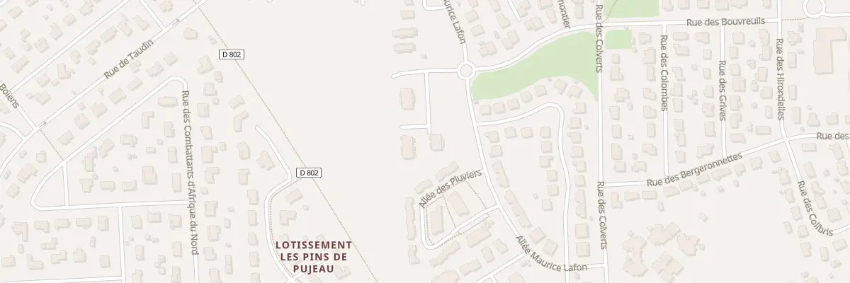 Plan du 1 All des Arrousineys à Biganos