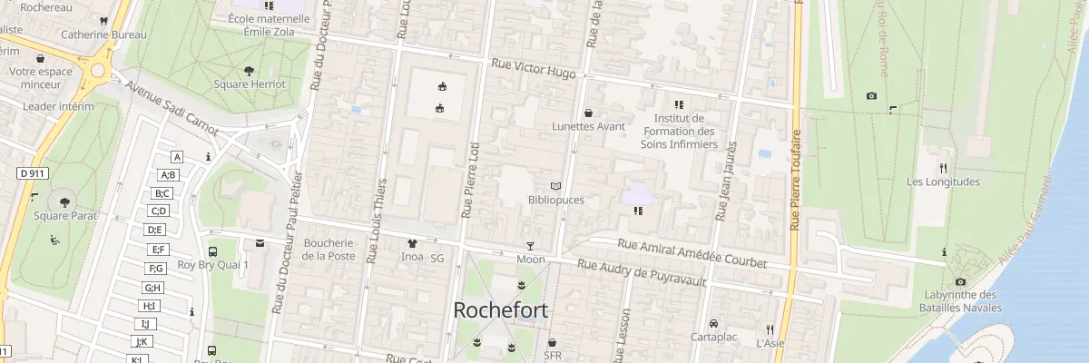 Plan du 105 Rue de la Republique à Rochefort