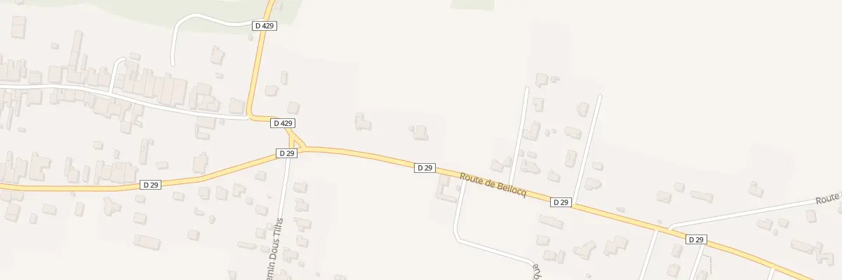 Plan du 185 Rte de Bellocq à Lahontan