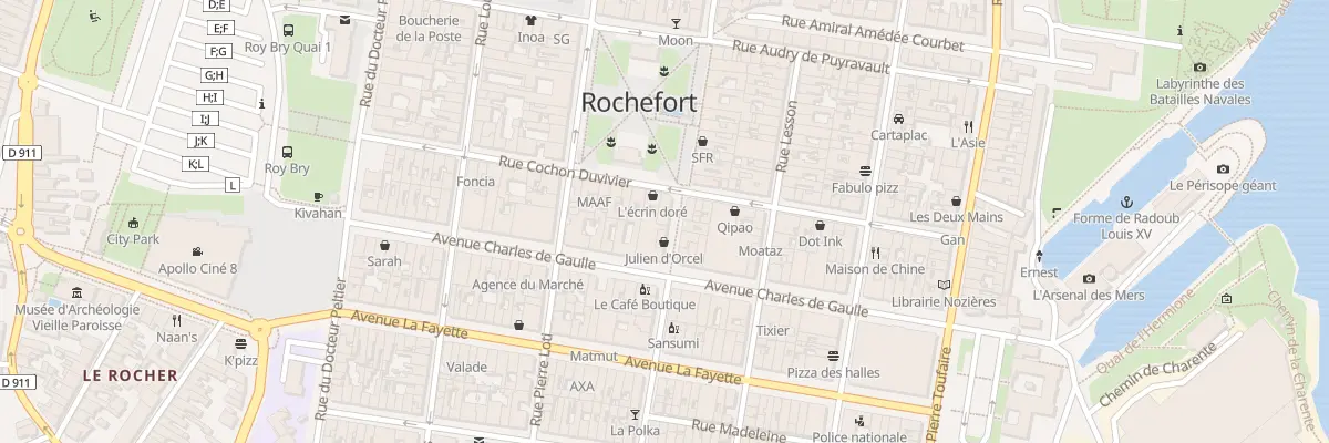 Plan du 119B Rue de la Republique à Rochefort